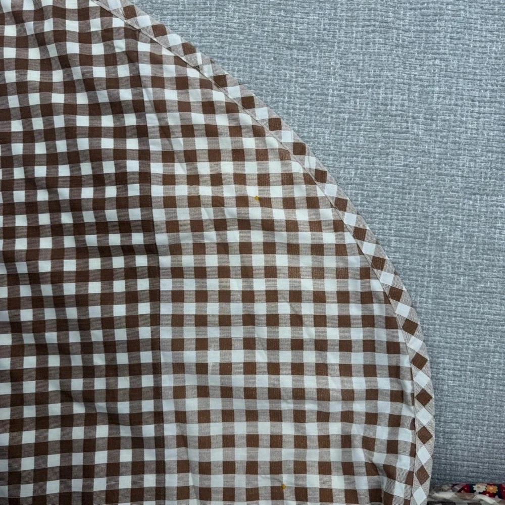 Vintage‎ Patchwork Quilt Blanket Twin Size Multicolor Floral Plaid Gingham Boho